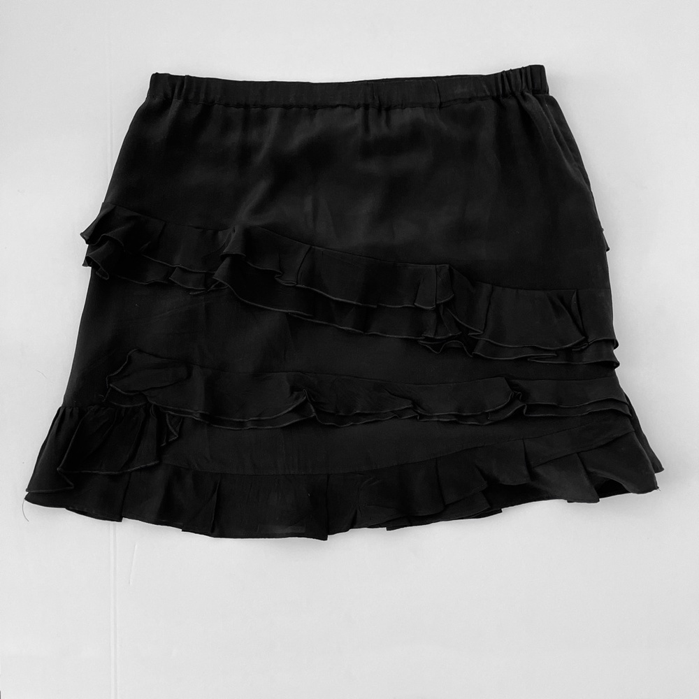 Banana Republic Black Ruffle Mini